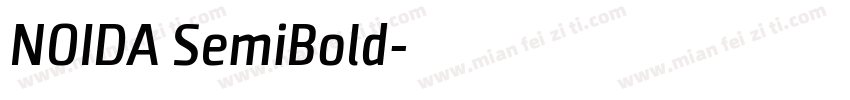 NOIDA SemiBold字体转换